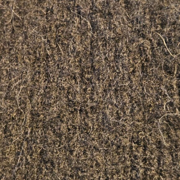 J.Crew Women Fuzzy Cropped Alpaca Wool Black Cardigan S Dark Academia Old Money - Picture 10 of 14